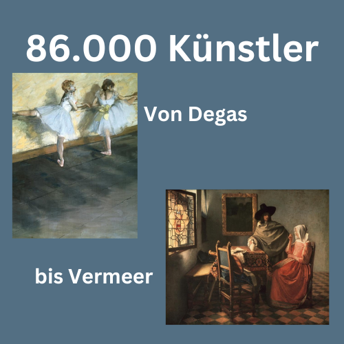 Künstler von Degas über Monet bis Vermeer in Gemälden