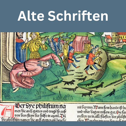 Die Philister greifen die Lade und werden von der Pest getroffen, aus der Nürnberger Bibel