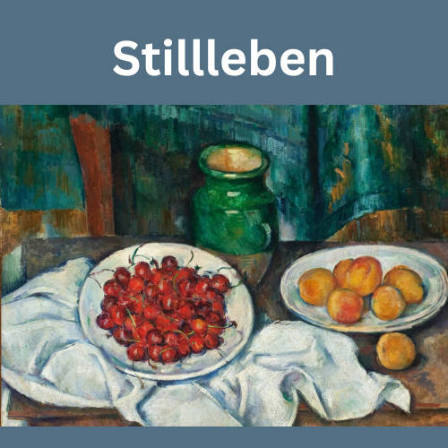 Stillleben mit Kirschen und Pfirsichen, 1885-1878 von Paul Cézanne.