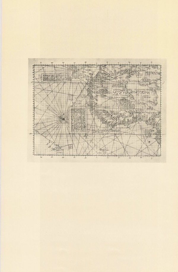 Seekarte Afrika. Limitierter Nachdruck von 1968. Carta marina navigatoria Portugallen navigatione...