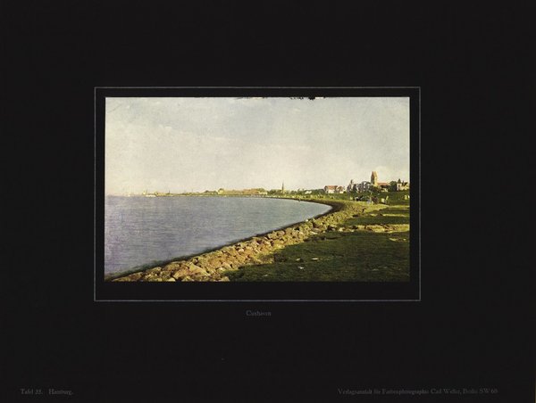 Cuxhaven. Farbenphotographie von 1927.