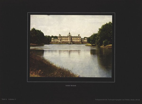 Schloss Neudeck, Schlesien. Farbenphotographie von 1924.