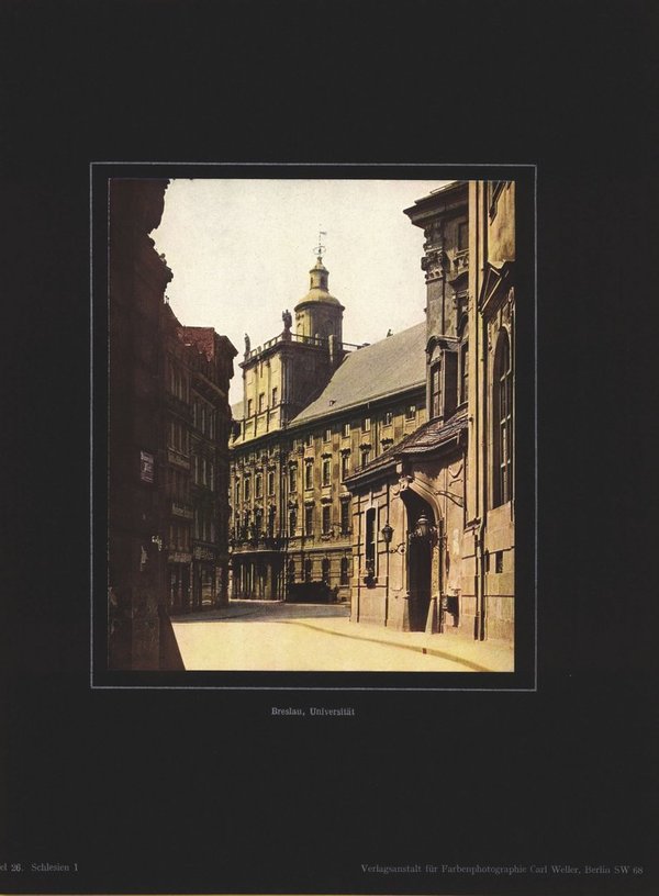 Breslau Universität, Schlesien. Farbenphotographie von 1924.