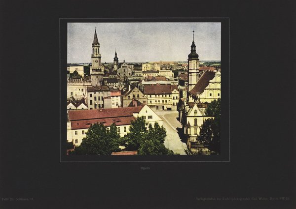 Oppeln, Schlesien. Farbenphotographie von 1924.