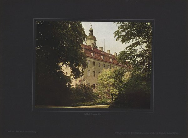 Schloß Sonnewald, Mark Brandenburg. Farbenphotographie von 1913.