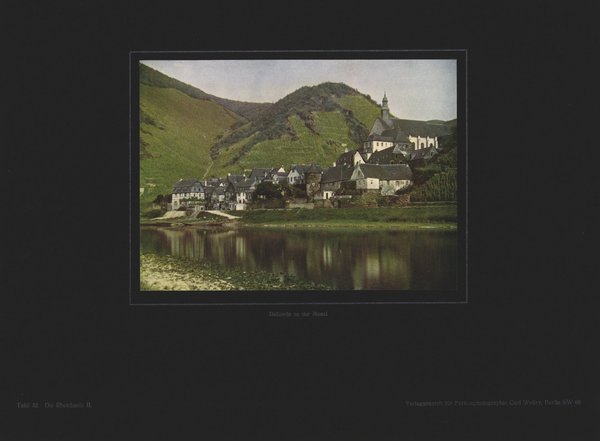 Beilstein an der Mosel, Die Rheinlande. Farbenphotographie von 1922.