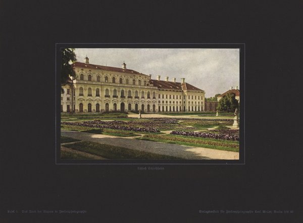 Schloß Schleißheim, Bayern. Farbenphotographie von 1918.