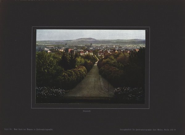 Bayreuth , Bayern. Farbenphotographie von 1918.