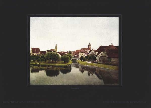 Donauwörth, Bayern. Farbenphotographie von 1919.