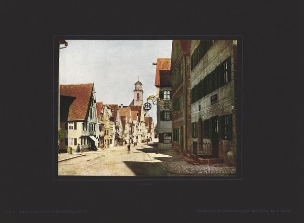 Dinkelsbühl, Bayern. Farbenphotographie von 1919.