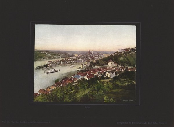 Passau, Bayern. Farbenphotographie von 1919.