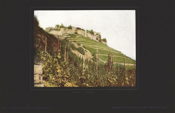 Ebernburg in der Rheinpfalz. Farbenphotographie von 1919.