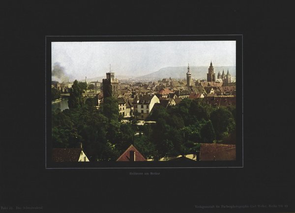 Heilbronn am Neckar, Schwaben. Farbenphotographie von 1914.