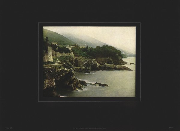 Nervi, Italien, Farbenphotographie von 1910.