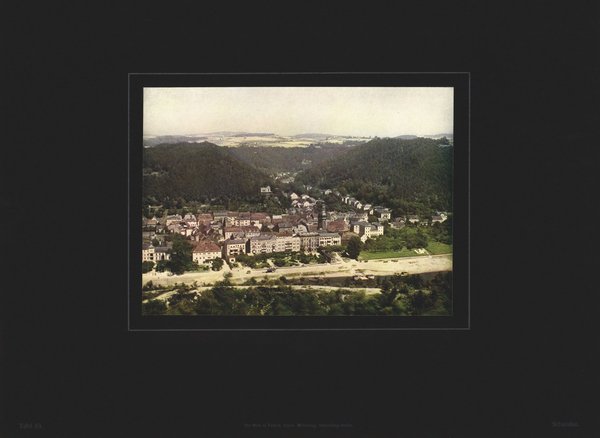 Schandau, Farbenphotographie von 1910.