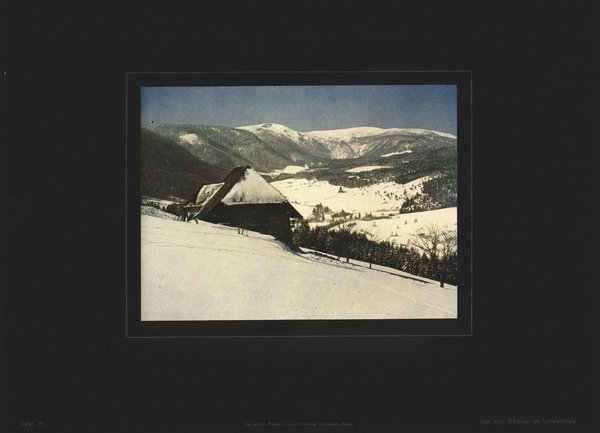 Aus dem Bärental im Schwarzwald, Farbenphotographie von 1910.