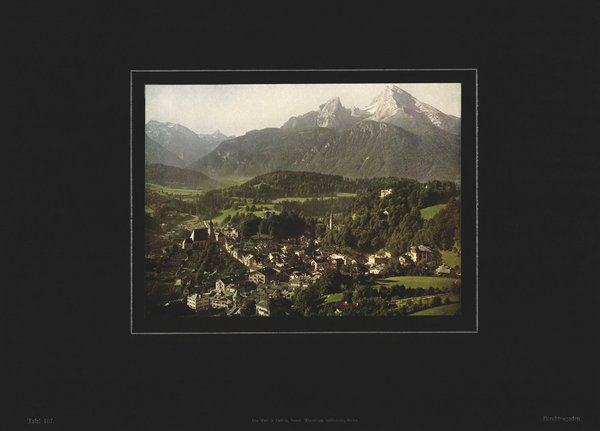 Berchtesgaden, Farbenphotographie von 1910.